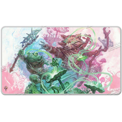 MTG - Playmat, Bloomburrow Sylvan Tutor Stitched Edge