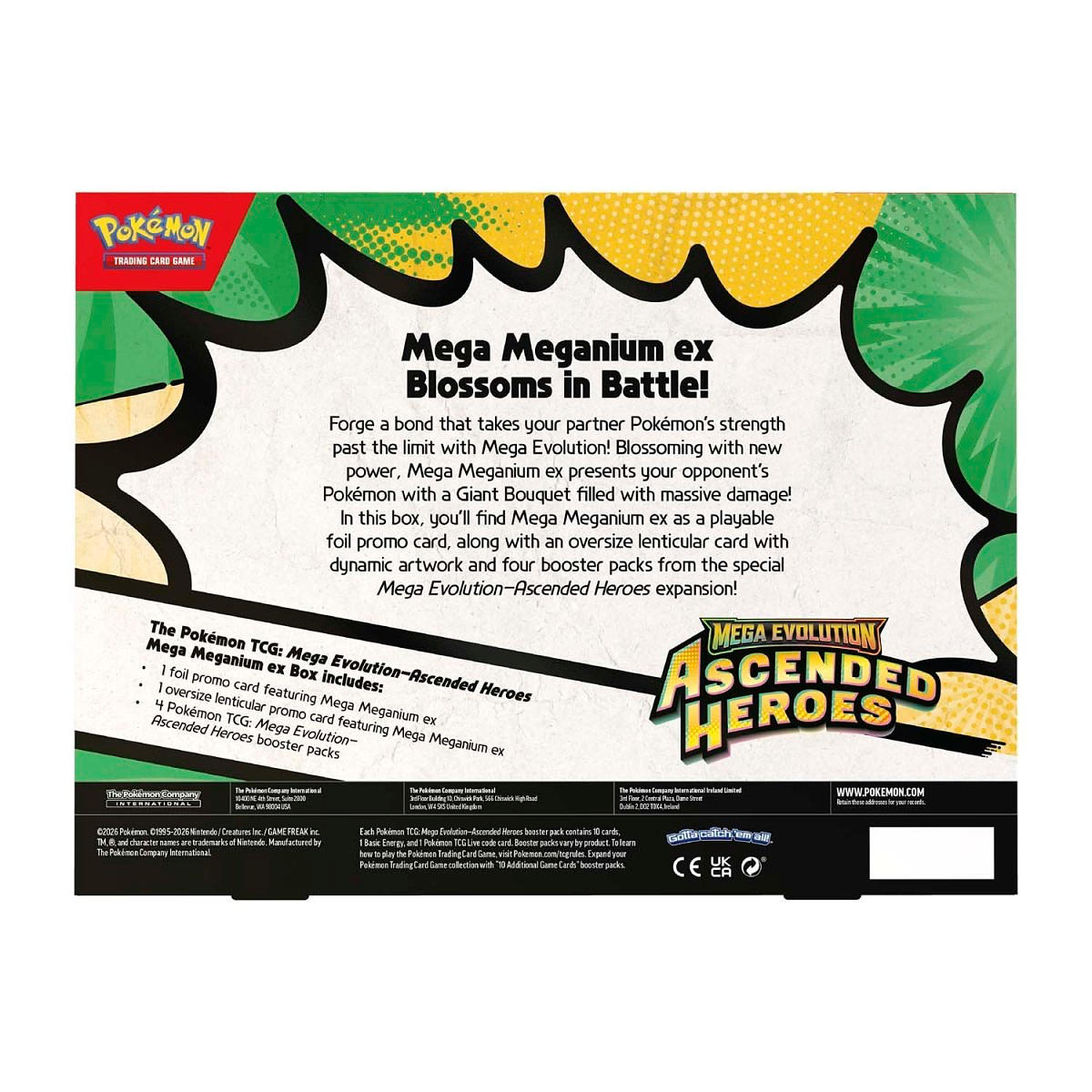 Pokémon TCG - Mega Evolution - Ascended Heroes: Mega Meganium ex Box