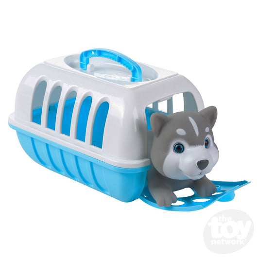 Mini Pet Carrier with Husky