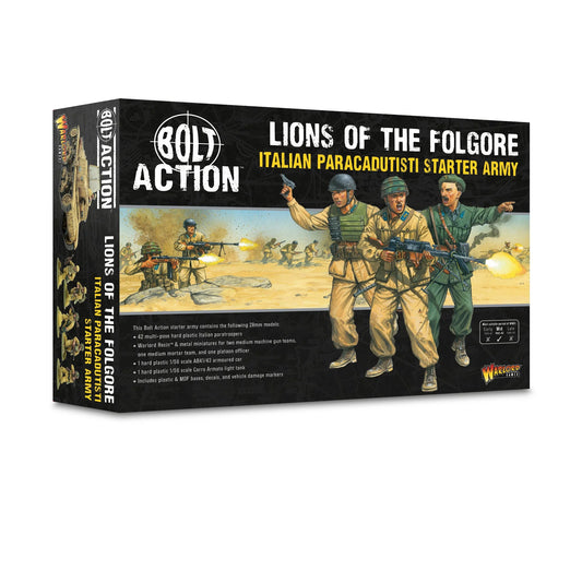 Bolt Action - Lions of the Folgore - Italian Paracadutisti starter army