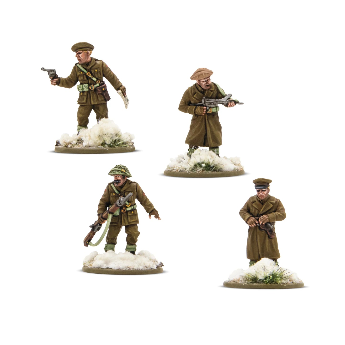 Bolt Action: British & Canadian Infantry (Winter) Platoon Commanders