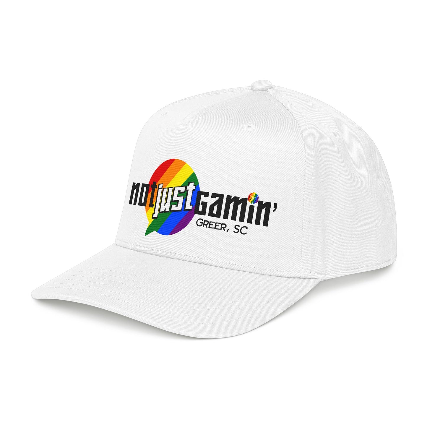 Not Just Gamín' Pride Baseball Cap