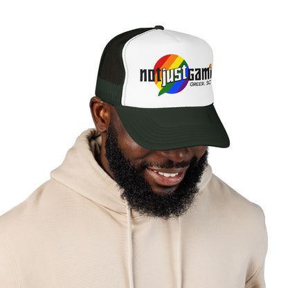 Not Just Gamin' Pride Foam Trucker Hat