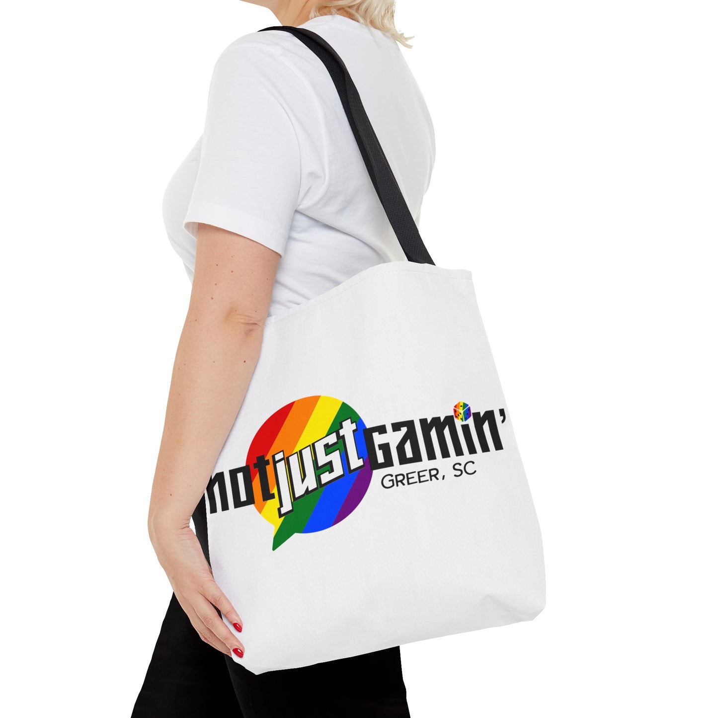 Not Just Gamin' Pride Tote Bags