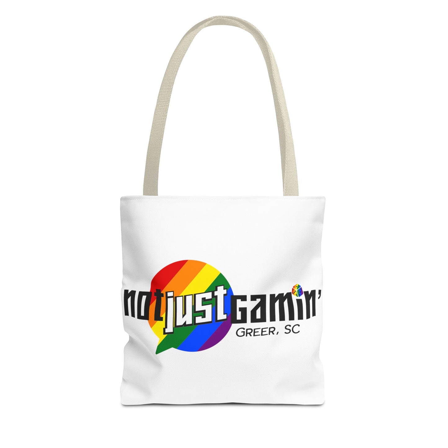 Not Just Gamin' Pride Tote Bags