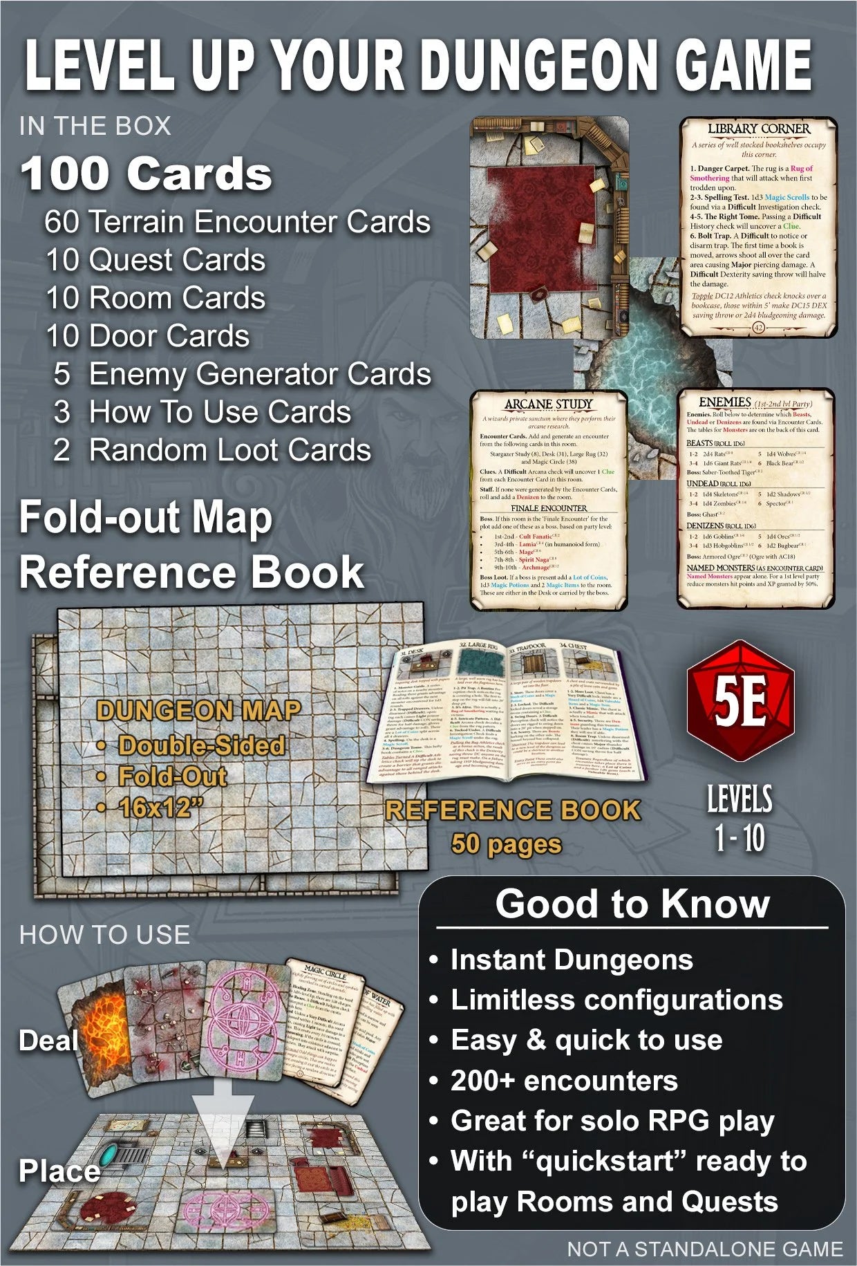 Dungeon Designers Deck: Deal Your Own Dungeon