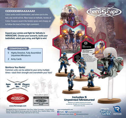 Heroscape: G.I. JOE HEROSCAPE: COBRA TROOPERS AND COBRA FLIGHT POD ARMY EXPANSION
