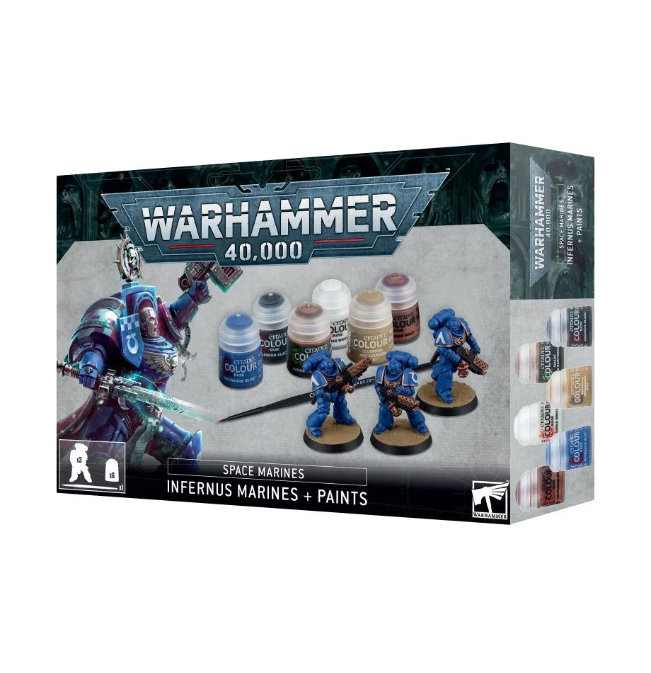 Warhammer 40K - Space Marines, Infernus Marines and Paint Set