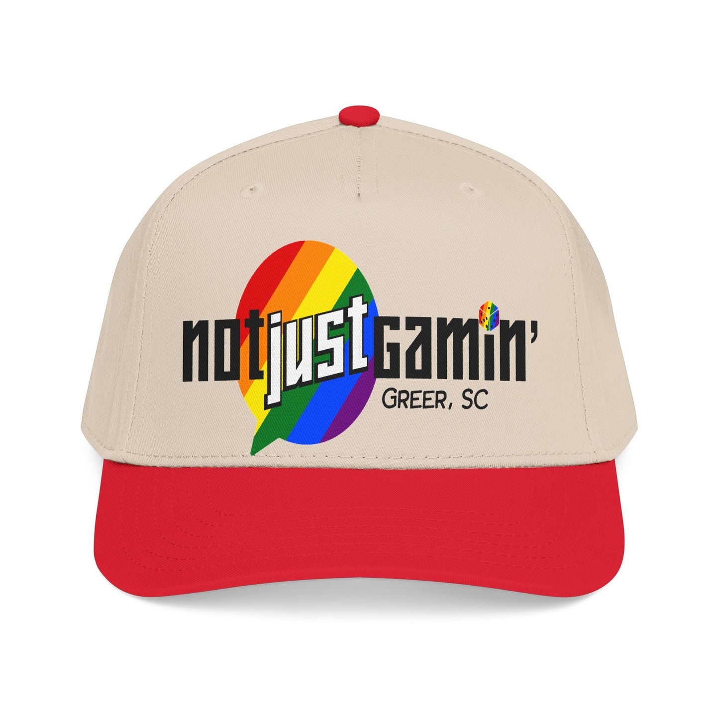 Not Just Gamín' Pride Baseball Cap