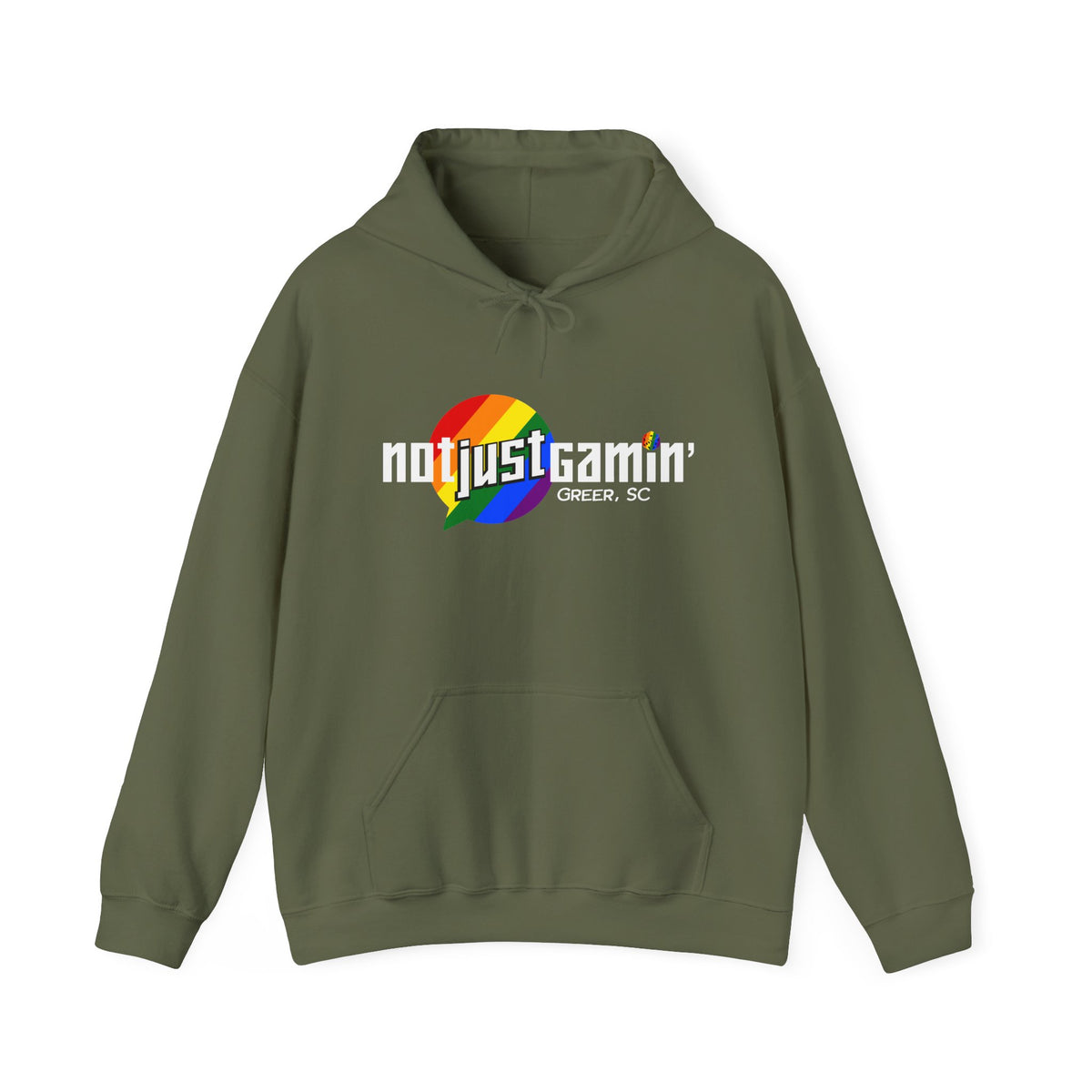 Not Just Gamin' Pride Unisex Heavy Blend™ Hooded Sweatshirt