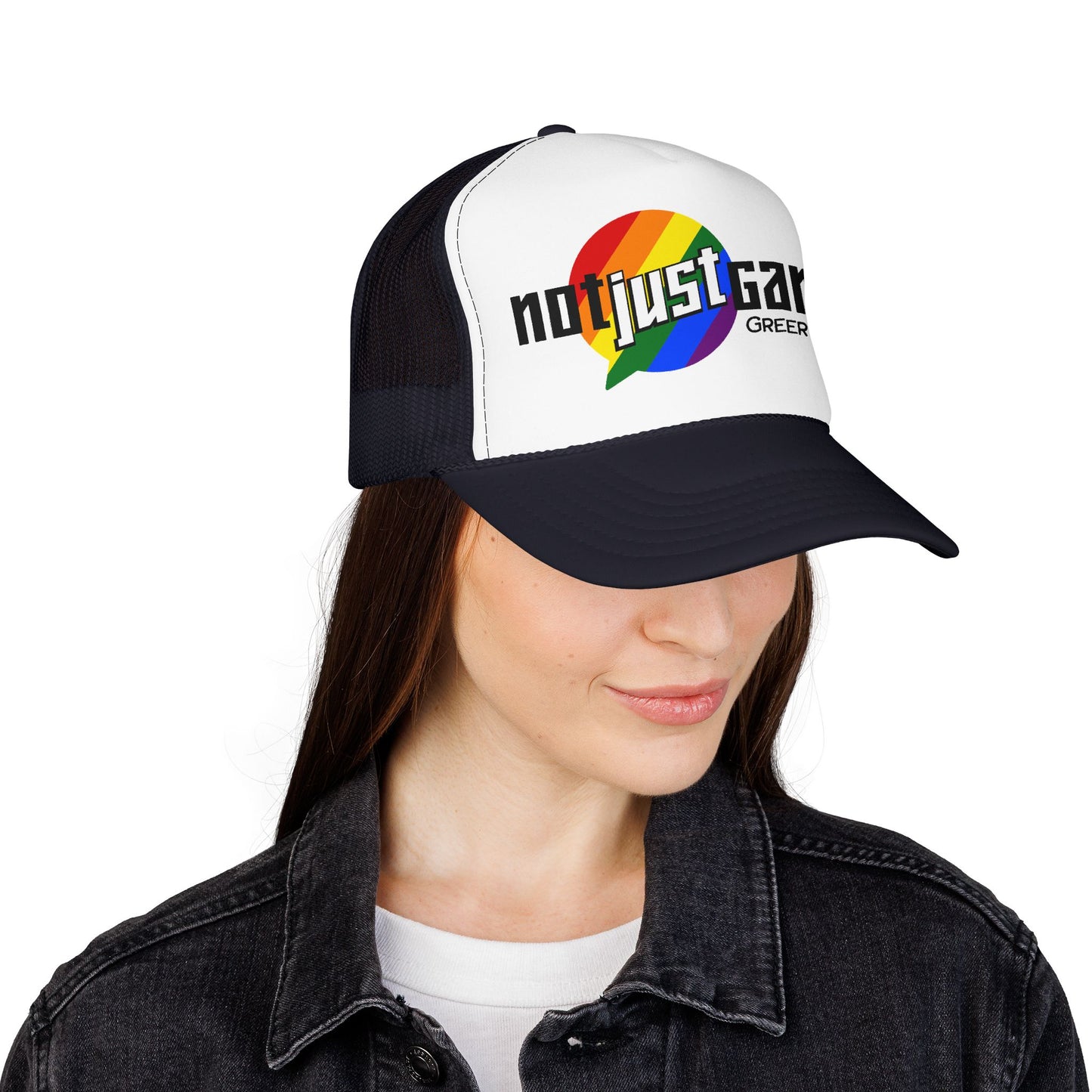 Not Just Gamin' Pride Foam Trucker Hat