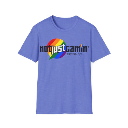 Not Just Gamin' Pride Unisex Softstyle T-Shirt