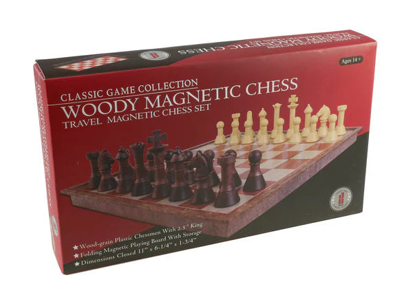 Folding Woody Magnetic Chess Set