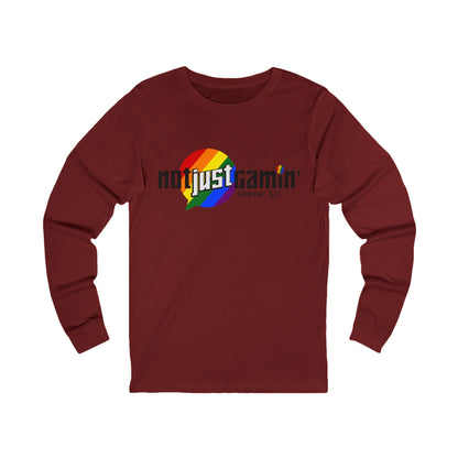 Not Just Gamin' Pride Unisex Jersey Long Sleeve Tee