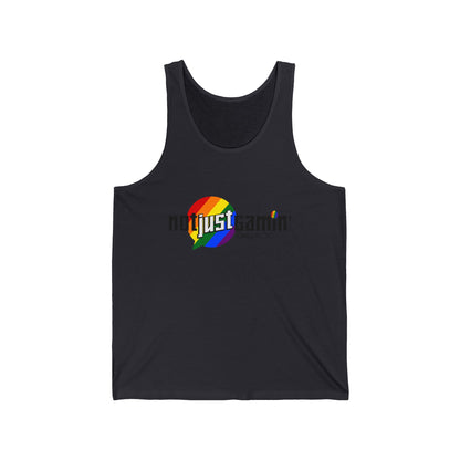 Not Just Gamin' Pride Unisex Jersey Tank