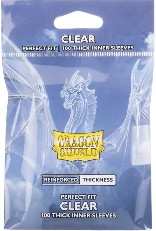 Dragon Shield - Clear Perfect Fit 100 Thick Inner Sleeves