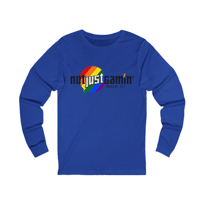 Not Just Gamin' Pride Unisex Jersey Long Sleeve Tee