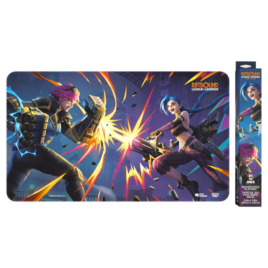 Riftbound League of Legends: Vendetta Playmat - Vi vs Jinx