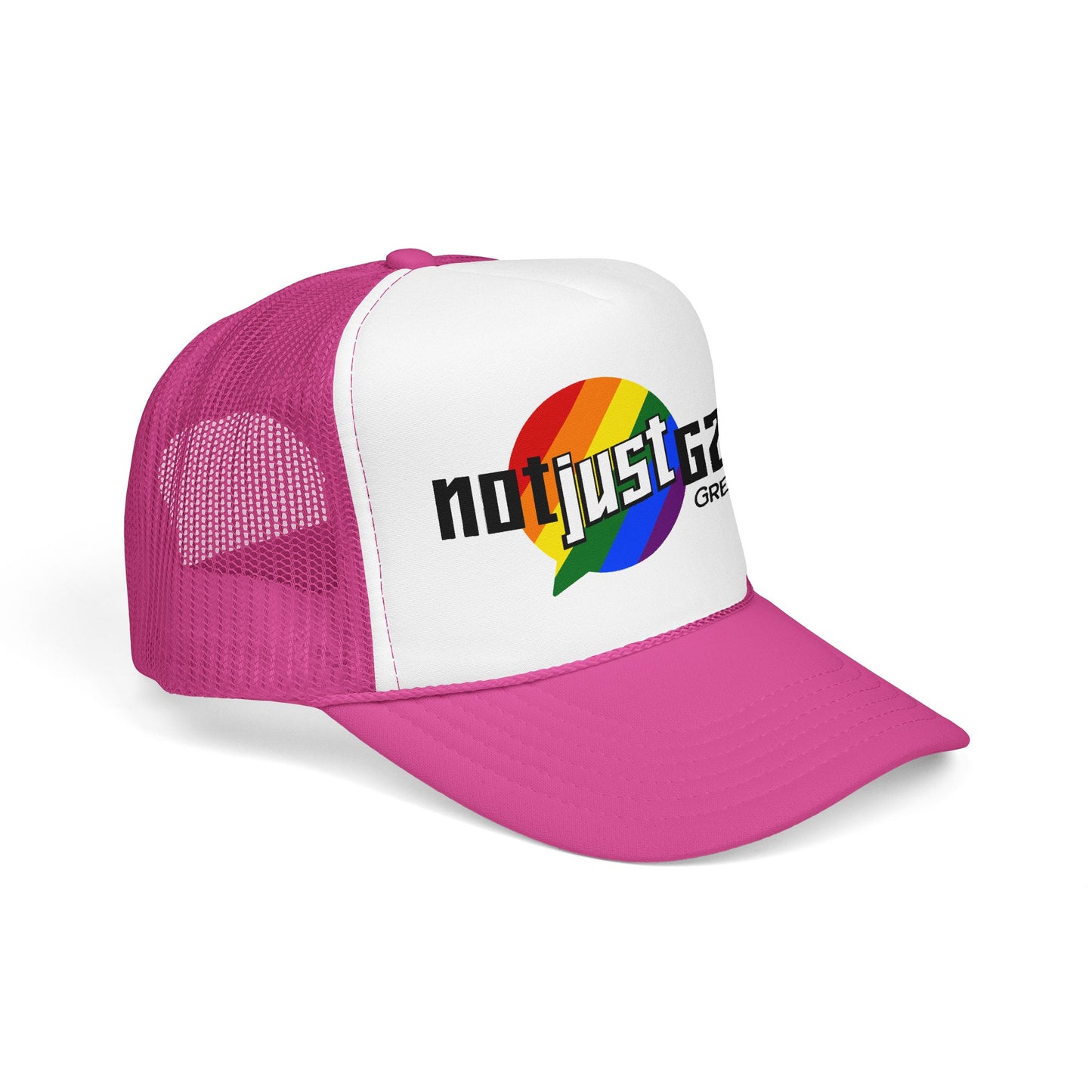 Not Just Gamin' Pride Foam Trucker Hat