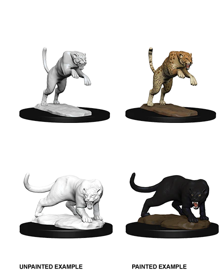 D&D Nolzur’s Marvelous Miniatures: W04 - Panther & Leopard