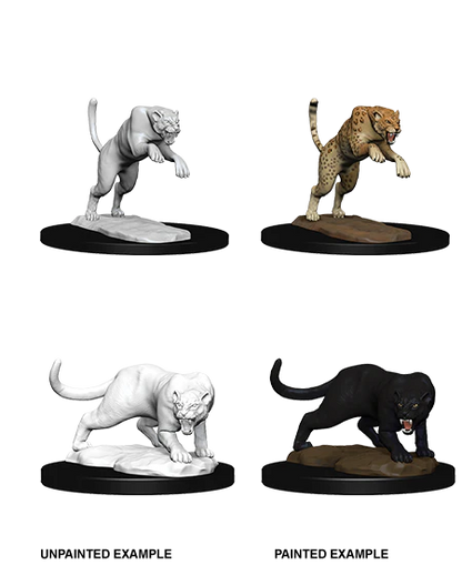 D&D Nolzur’s Marvelous Miniatures: W04 - Panther & Leopard