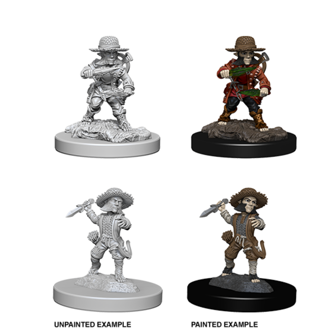 Deep Cuts Unpainted Miniatures: W06 - Male Halfling Rogue