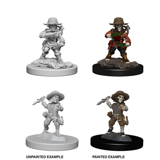 Deep Cuts Unpainted Miniatures: W06 - Male Halfling Rogue