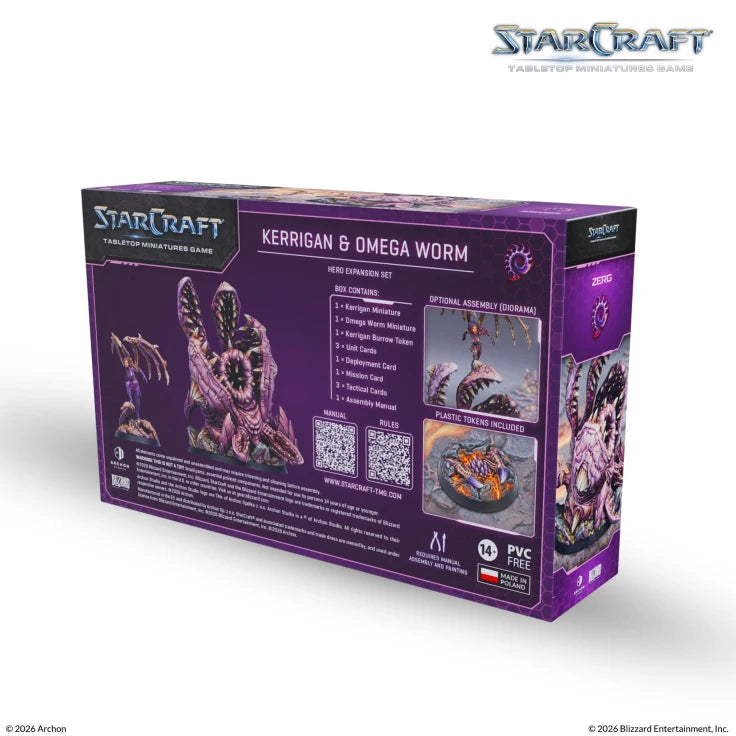 Starcraft Tabletop Miniatures Game: Zerg - Kerrigan & Omega Worm