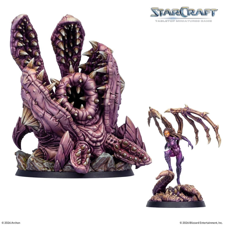 Starcraft Tabletop Miniatures Game: Zerg - Kerrigan & Omega Worm