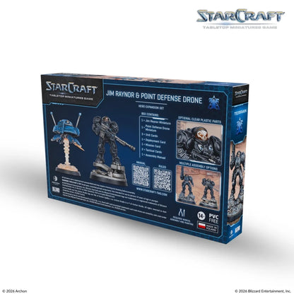 Starcraft Tabletop Miniatures Game: Terran - Jim Raynor & Point Defense Drone