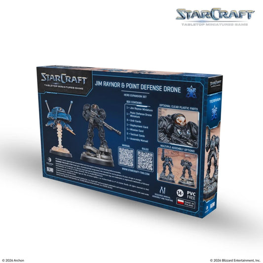 Starcraft Tabletop Miniatures Game: Terran - Jim Raynor & Point Defense Drone