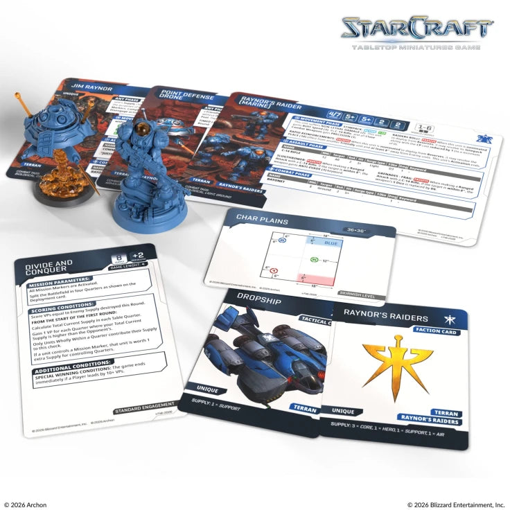 Starcraft Tabletop Miniatures Game: Terran - Jim Raynor & Point Defense Drone