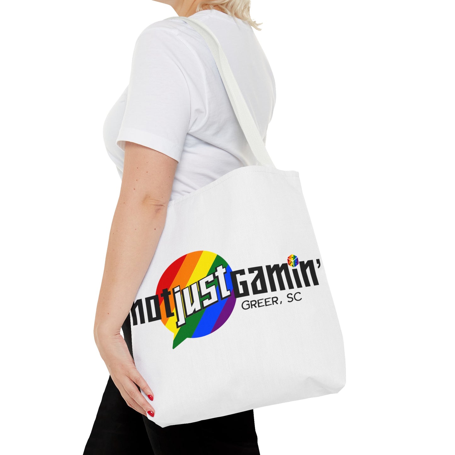 Not Just Gamin' Pride Tote Bags