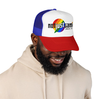 Not Just Gamin' Pride Foam Trucker Hat