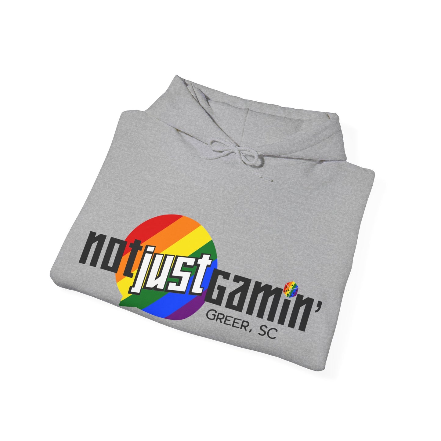 Not Just Gamin' Pride Unisex Heavy Blend™ Hooded Sweatshirt