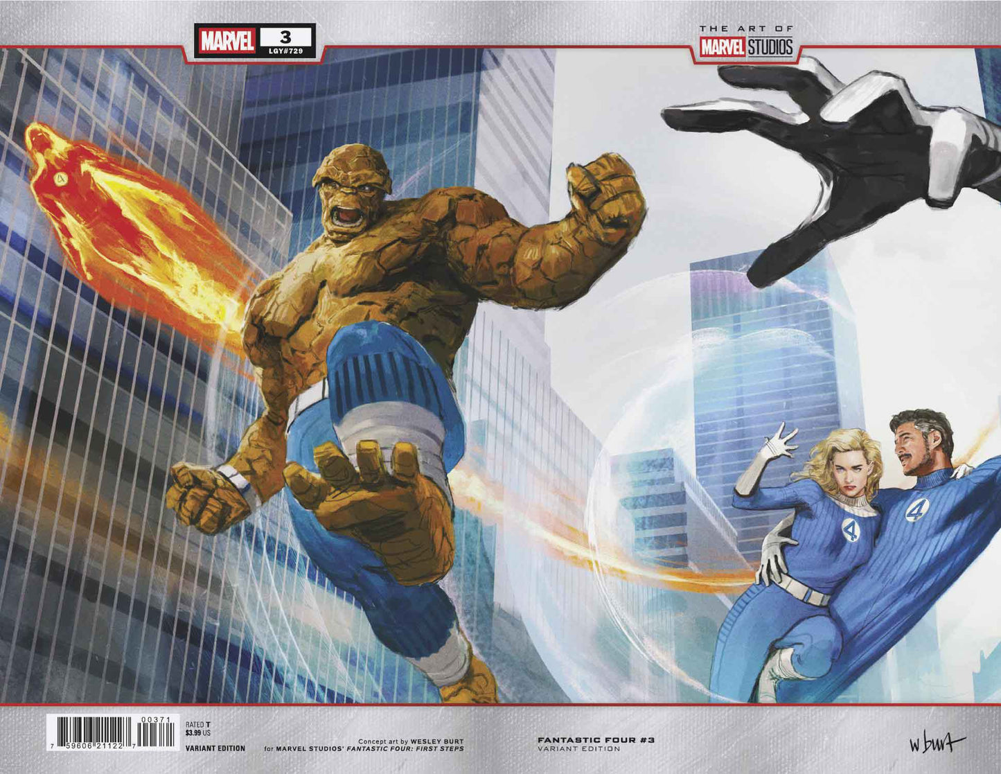Fantastic Four #3 Wesley Burt Marvel Studios Wraparound Variant [Doom]