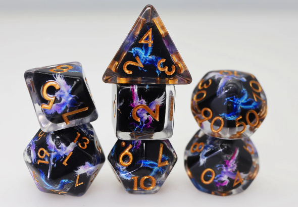 Foam Brain - DARK PEGASUS RPG DICE SET