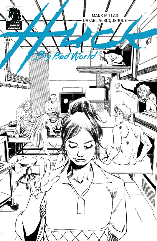Huck: Big Bad World #3 (Cover B) (Black & White) (Rafael Albuquerque)