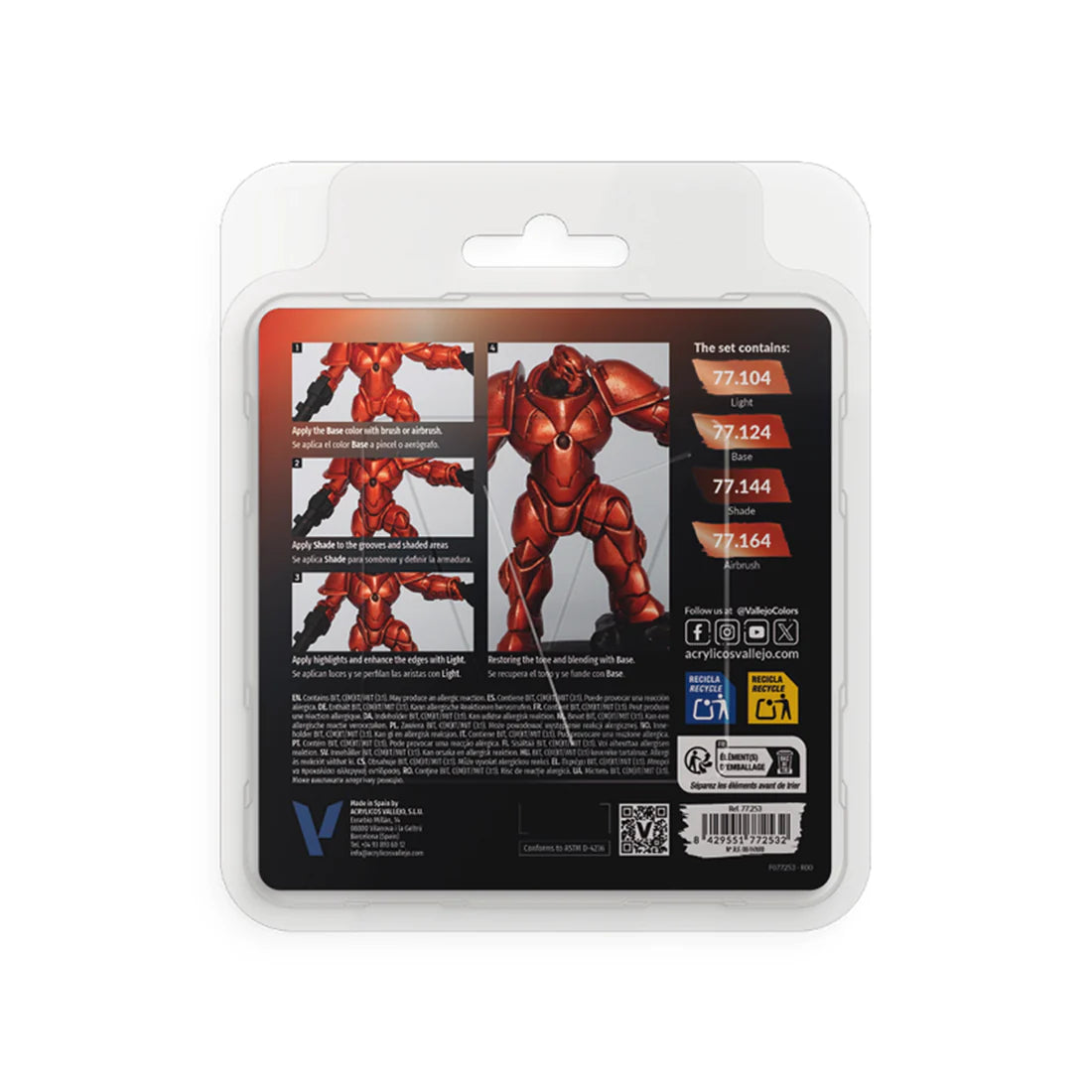 Vallejo True Metallic Metal Set: Ancient Copper (4 Color Set)