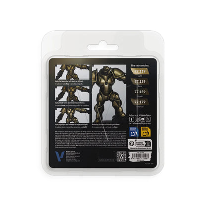 Vallejo True Metallic Metal Set: Aged Metal (4 Color Set)
