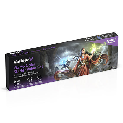 Vallejo Game Color Set: Starter Value Set (10), 18 ml.