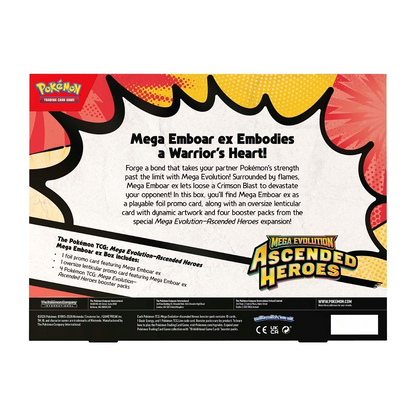 Pokémon TCG - Mega Evolution - Ascended Heroes: Mega Emboar ex Box