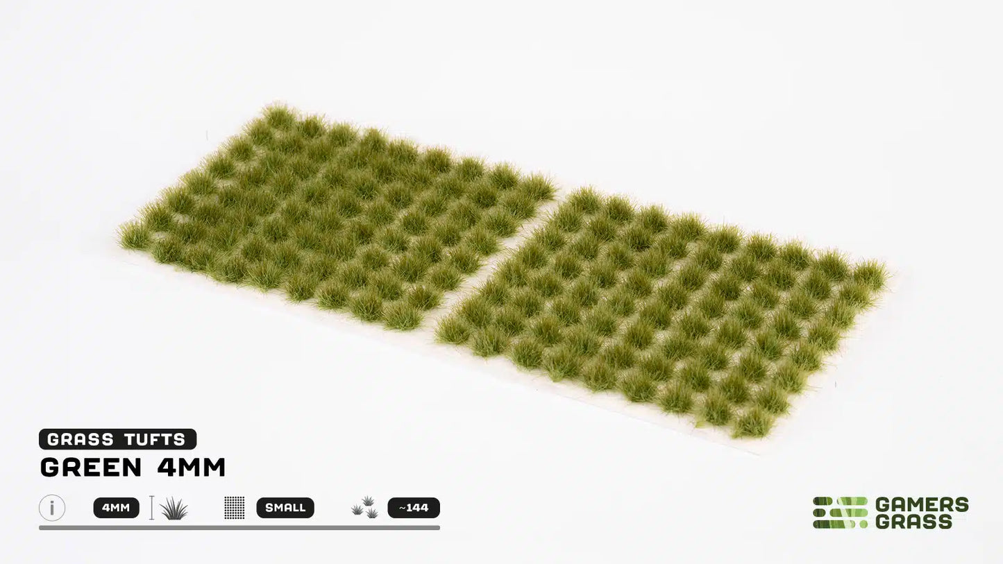 Green 4mm Grass Small Tufts