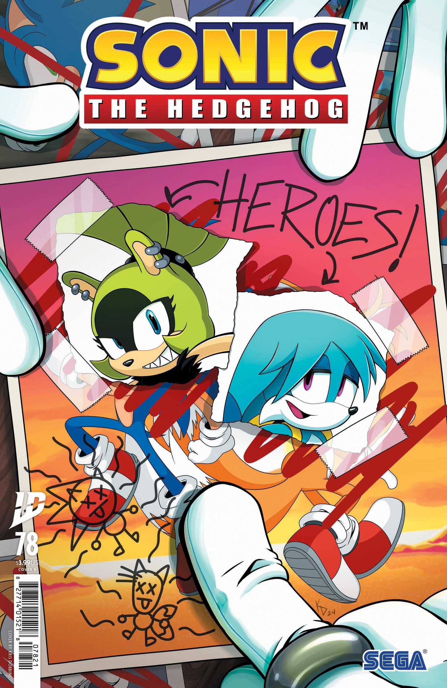Sonic The Hedgehog #78 Cover B Dobbins