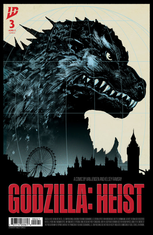 Godzilla Heist #3 Cover B Tunica
