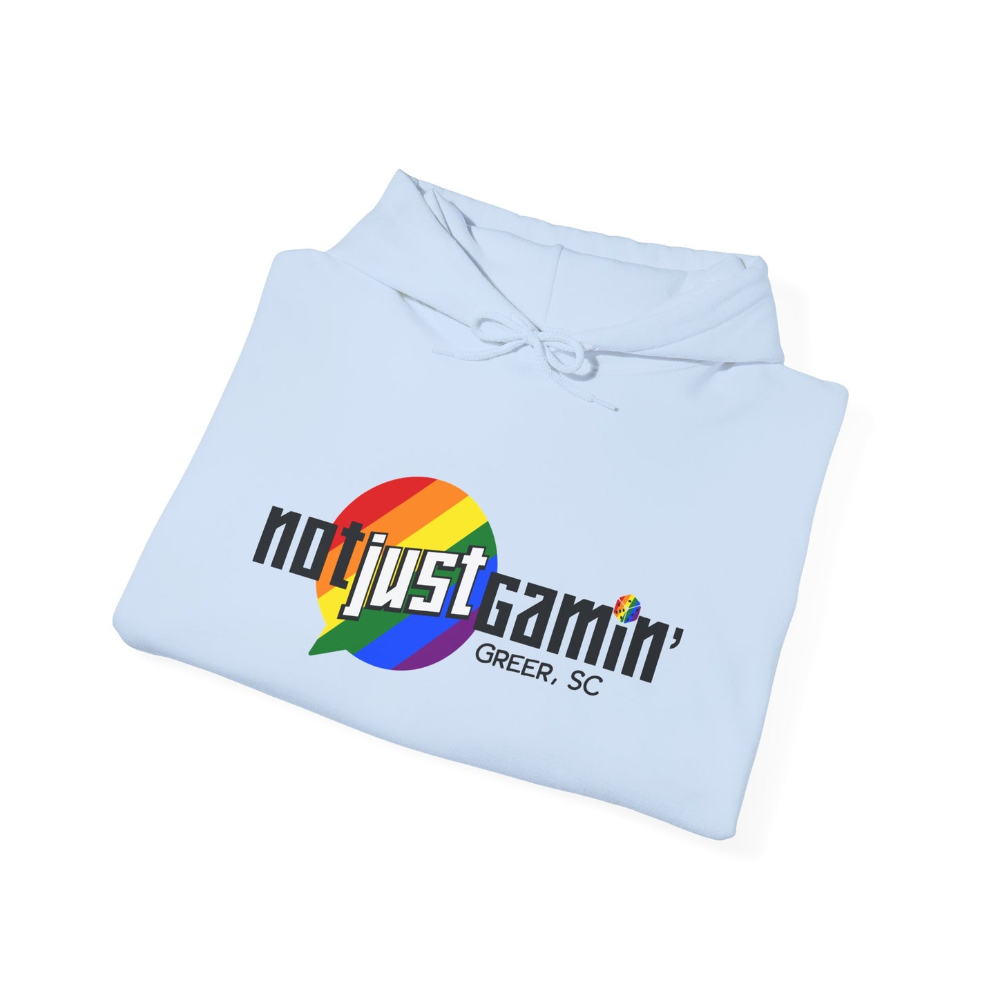 Not Just Gamin' Pride Unisex Heavy Blend™ Hooded Sweatshirt