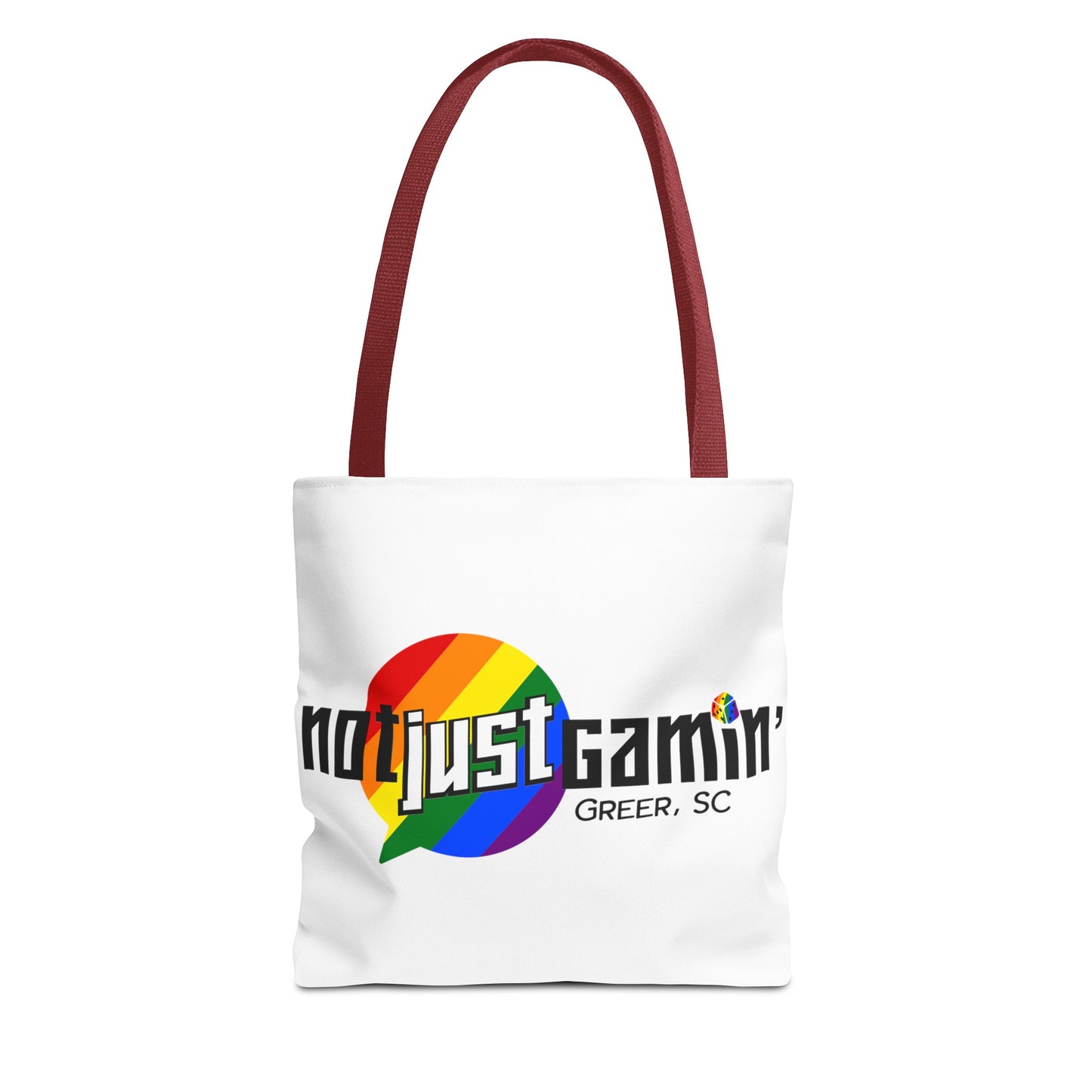 Not Just Gamin' Pride Tote Bags