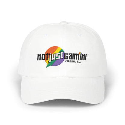 Not Just Gamin' Pride Embroidered Casual Baseball Hat