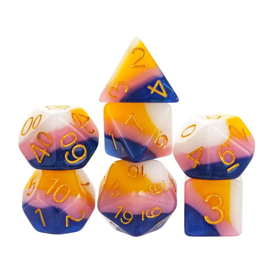 Foam Brain - Fruit Taffy RPG Dice Set