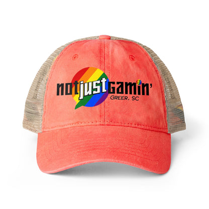 Not Just Gamin' Women's Pride Washed Mesh-Back Cap